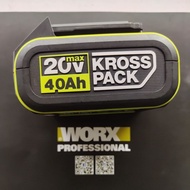 WA3016 #威克士/卡胜NEW🇲🇾Worx/Kress green series lithium-ion battery 20v x 4.0ah (Original worx malaysia )