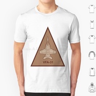 Cotton T-Shirt F / A-18 Vfa-31 Tomcatters T Shirt Men DIY Print F18 Hornet Super Hornet Navy Militar