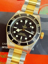🧺洗衣街店🧺🌈🌈新返貨啦🌈🌈💳連出世卡💳🖤💛Tudor Black bay 79733N💛🖤💛金鋼款式💛🤎🤎41mm 自動機芯 狀態一流 連原裝金鋼帶👍🏻👍🏻BW3801(旺角洗衣街店）