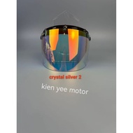 CS2 VISOR CRYSTAL SILVER 2 8 MHR HELMET STEM VISOR PELANGI CRYSTAL VISOR HELMET MS88 STEM SGV 3 BUTT