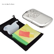 【Luxurious】 E8bd Portable Liquid Mini Hand Warmer Reusable Furnace Metal Alloy Compact Pocket Handy Winter Heater For Burner For Out
