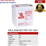 Power Up Battery 12V 4AH 4,5AH + Digital Volt Meter