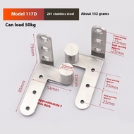 {rtytyfhgy} ZUOGUAN Stainless Steel Hidden Door Hinge Invisible Pivot for Modern Room Doors