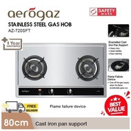 Aerogaz 70cm Stainless Steel Gas Hob with 2 burners AZ-720SFT