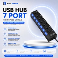 HUB USB 7 Port Plug Cable 7 USB HUB 7 Port Switch USB HUB 7 Port Switch USB 2.0 High Speed ON OFF US