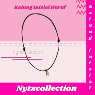 Initial Rope Necklace Letter Necklace