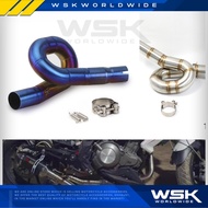 Benelli Tnt300 249s Spiral Exhaust Mid Pipe Motorcycle Modified Exhaust Pipe for Benelli Tnt300 249s
