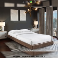 Amery Queen Bed Frame (Base Only) - Floral(Durham Copen)/Brown/White