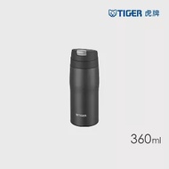 TIGER虎牌 304不鏽鋼環保杯_日本製超輕量霧面彈蓋保溫杯360ml(MJE-A036) 霧黑