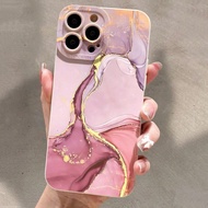 กรณีโทรศัพท์กันกระแทกล้วยไม้เคลือบหินอ่อน ขนาดเล็ก สำหรับไอโฟน IP16/IP15 XR /7/8/IP16 Pro Max/IP13/I