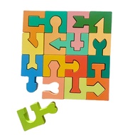 (Premium Selection) Shape Matching Kids Wooden Puzzles Assembled Building Blocks Educational Toys Lo