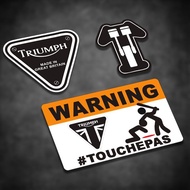 Motorcycle Stickers Suitable for Triumph Motorcycle Motorcycle Waterproof Reflective Stickers Don't Touch My Car Scratch Blocking Stickers