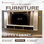 [N Design] 10 KAKI TV KABINET / 10X5ft Modern TV Cabinet /Wall Mounted Tv Cabinet / Hall Cabinet / M