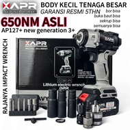 APR RAJA BOR IMPACT WRENCH AP127+ 650NM BODY KECIL TENAGA BESAR PEMBUKA BAUT RODA CVT MOTOR MOBIL