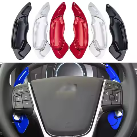 For Volvo S60 D4 D5 XC60 T5 T6 S80 XC70 T6 V60 V40 accessories Aluminium alloy Car Steering Wheel Sh