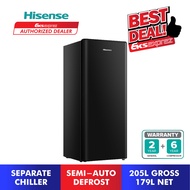 [FREE DELIVERY] Hisense Single Door Fridge 205L RR239D4ABN Refrigerator / Peti Sejuk 1 Pintu