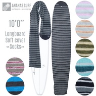 【Best value for money】 Ananas Surf 10'0  300 Cm Surfboard Sock 10ft. Surfing Longboard Nose Soft Cover Bag Protective Stretch Terry Knit Fabric
