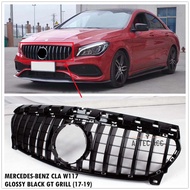 W117 MERCEDES BENZ CLA GLOSSY BLACK GT GRILL (14-19) READY STOCK FAST SHIPPING CLA180 CLA200 CLA250 