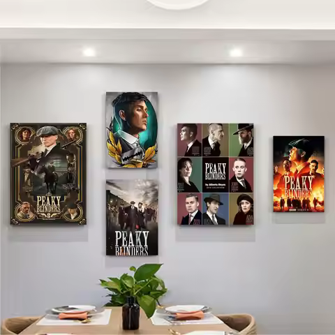 Peaky Blinders Cillian Murphy Tv Show Self-adhesive Art Poster HD Quality Poster Wall Painting Study