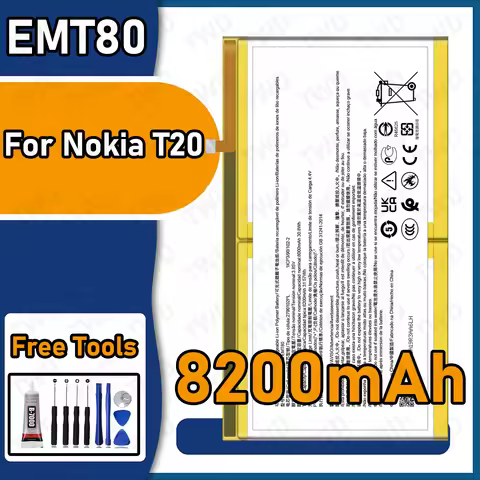 EMT280 Large capacity Battery For Nokia T20 Tab Batteries New High Quanlity+Free Tools