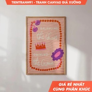 Tranh treo tường Empowering Quotes Wall Art for Moms Boss Mom Printable Motivational Office Decor tặ