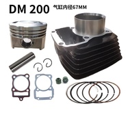 YT DM200 Motorcycle Cylinder Piston Set Plug Italika Dm200 Rt200 Set Cylinder Cylinder Set 67mm