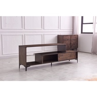 ชั้นวางทีวีไม้ยางพาราแท้ทั้งตัว 2 ชั้น ชั้นวางทีวีมินิมอล TV G2-1840