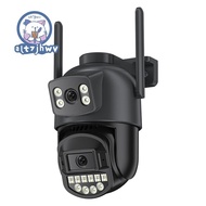 8MP Outdoors  Camera HD Dual Lens Security 5G PTZ IP Camera Digital Zoom Lens Human AI Auto Detect C