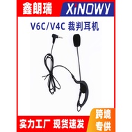 XiNOWY V6 V4 V6C V4C Walkie-Talkie Accessories Football Referee Pinhole 3.5mm Earhook Headset