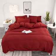 Washed Cotton Duvet Cover Set of Four, Bedding Set of Three, Double Bed Duvet Cover, Single Bed Duve