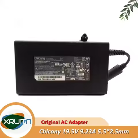 Original Chicony 19.5V 9.23A 180W A17-180P1A AC Adapter Charger For MSI P65 Creator 9SE 4K Gaming La