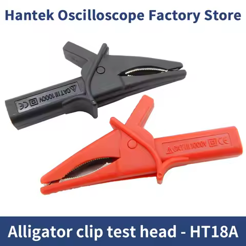 【Hantek Official Genuine】HT18A Automotive Oscilloscope Accessories Crocodile Clamp Test Head Red and