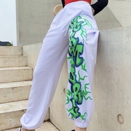 Tq88indonesia Fashion Trendy Women's Jogger Pants Green Gravity Jogger Pants Casual Long Pants/ Wome