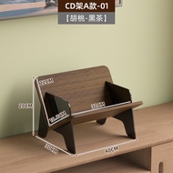 ชั้นวางแผ่นเสียงแบบแสดง Acrylic CD Storage Rack จัดระเบียบแผ่นเสียงวีดีโอแบบเกลียวสีดำ