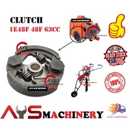 Clutch for 1E48F 48F 63CC 2 Stroke Engine Motor Earth Auger Power Drills Parts Ogawa Kaba Harz Kasei