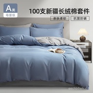 Set Tempat Tidur Kelas A Empat Kapas Tulen Peralatan Tempat Tidur Gaya Baharu Kapas Disikat Cadar Di