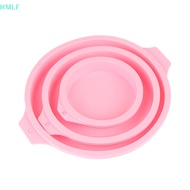 【HM】 4/6/8 Inch Round Silicone Pink Green Layer Cake Mould Silicone Mousse Mold Round Baking Tools For Cakes Cooking Forms 【LF】
