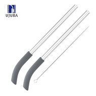 UJA- Reusable Glass Straw Travel Tumbler Straw Replacement Straw Set for Ninja Blendboss 26oz Tumble