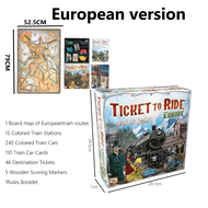 Ticket to Ride  USA  Europe / Board Game คู่มือภาษาอังกฤษ ผู้เล่นหลายคน