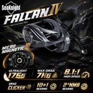 SeaKnight FALCAN IV Series รอกตกปลา 176g น้ำหนักเบาพิเศษ แรงดึงคาร์บอนไฟเบอร์ 7KG 10+1BB รอกเบทแคสติ