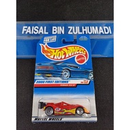 Hot Wheels Ferrari 333 SP Red Old Card Not perfect, maybe creased, soft corners, blister, j-hook iss