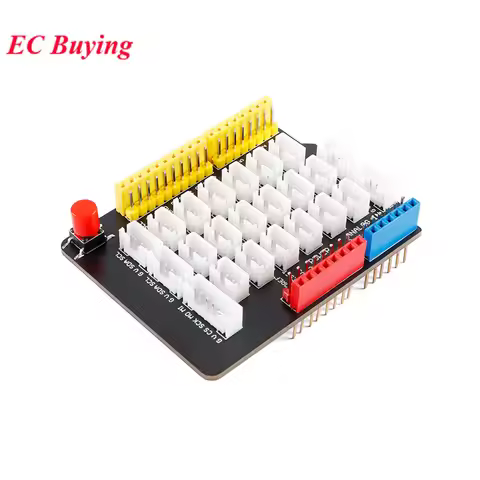 Sensor Shield Adapter Plate Expansion Board Module For Arduino R3 with Reset Button IIC I2C UART PH2