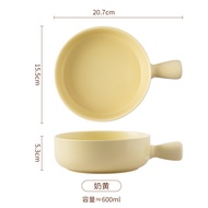 Bát Sứ Ăn Sáng Có Tay Cầm Sử Dụng Tại Nhà Bát Soong Mì Ăn Liền Bát Cơm Cháo Salad Dụng Cụ Ăn