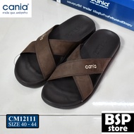 Cania รุ่น CM 12111 สีน้ำตาลเข้ม รองเท้าแตะ cania [คาเนีย ดูแล...แคร์ทุกก้าว]