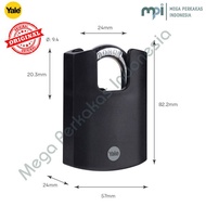 Yale Y121B 50 132 Outdoor Black Plastic Cover Brass Padlock Boron 50mm