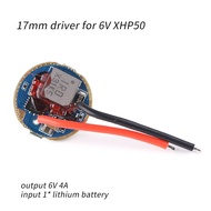 Convoy 17mm Flashlight LED Driver for 6V XHP50.2 XHP50.3 Hi LED output 6V 4A 12 Groups
