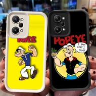 XI53 Cartoon Popeye Casing for Realme Narzo 14X 14 14T C75 C35 C2 50A C31 C2s Prime 5G Black White