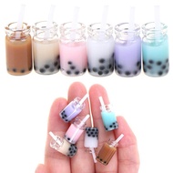 WORE 3Pcs 1:12 Dollhouse miniature milk tea cups mini toys doll house decoration