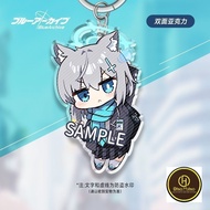 ((Mc) Blue Archive keychain Takanashi Hoshino Sunaokami Shiroko Sorasaki Hina Izayoi Nonomi Blue Fil