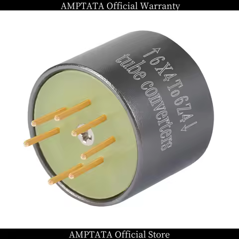 AMPTATA / 6X4 to 6Z4 / Vacuum Tube Adapter Socket Converter / 24K Gold-plated Pure Copper Pin / Pre 